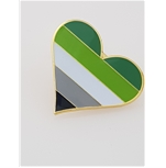 Aromantic heart pin