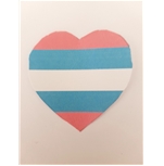 Temporary Tattoo Trans Heart