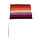 Lesbian 20 x 27 cm hand Flag 7 stripes