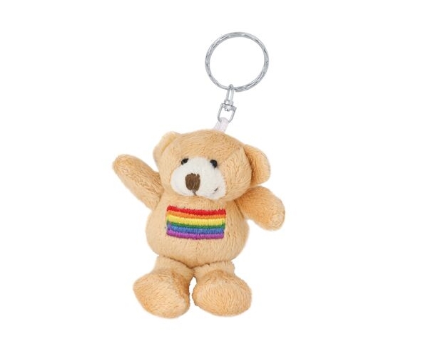 Israeli Flag Cute Bear Key Chain 