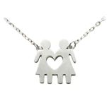 Women in love necklace