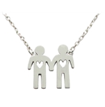 Men in love necklace