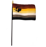 Bear 10 x 15 cm. Stick Flag