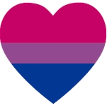 Rainbow Bisexual Heart Sticker