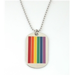 Rainbow Flag Dog Tag