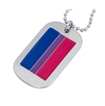 Bisexual Flag Dog Tag