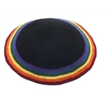 Rainbow Jewish Yarmulke