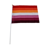 Lesbian 20 x 27 cm hand Flag 7 stripes