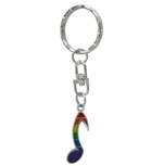 Rainbow Note Key Chain