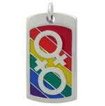 Lesbian Pride Necklace