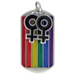 Double Female Rainbow Necklace