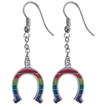 Pride Horse Shoe Earring