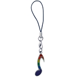 Rainbow note Phone Strap
