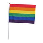 Rainbow 20 x 27 cm hand Flag