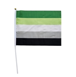 Aromantic 20 x 27 cm hand Flag