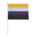 Non - Binary 20 x 27 cm hand Flag