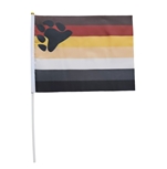 Bear Pride 20 x 27 cm hand Flag