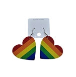 Rainbow Heart Earring Pair