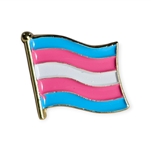Transgender wavy flag pin