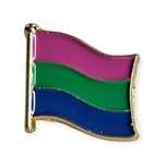 Polysexual wavy flag pin
