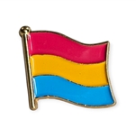 Pansexual wavy flag pin