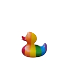 Rainbow rubber duck
