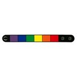 Rainbow rubber wristband