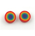 Fimo Earrings Large Circle
