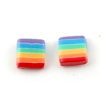 Fimo Earring Big Flag