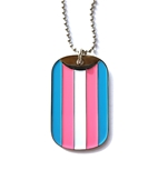 Transgender Flag Dog Tag