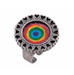 Rainbow Circles Ring