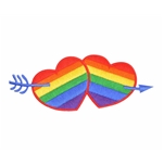 Rainbow Hearts Patch