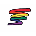 Rainbow Squiggle Patch