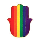 Rainbow Lucky Hand Pin