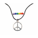Rainbow Peace Necklace