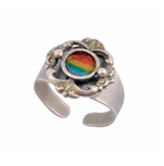 Rainbow Flower Ring