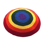 Rainbow Jewish Yarmulke