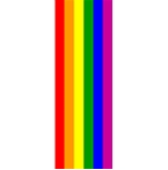 Rainbow flag 1 x 3 meter