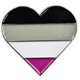 Asexual heart pin
