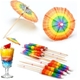 Rainbow Cocktail Umbrella