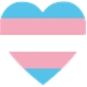 Transexual Heart Sticker