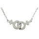 Interlocking lesbian pride necklace