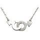 Interlocking gay pride necklace
