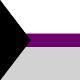 Demisexual flag 90 x 150 cm