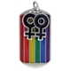 Double Female Rainbow Necklace