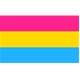 Pansexual flag 90 x 150 cm