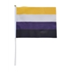 Non - Binary 20 x 27 cm hand Flag