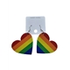 Rainbow Heart Earring Pair