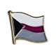 Demisexual wavy flag pin