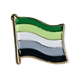 A - Romantic wavy flag pin
